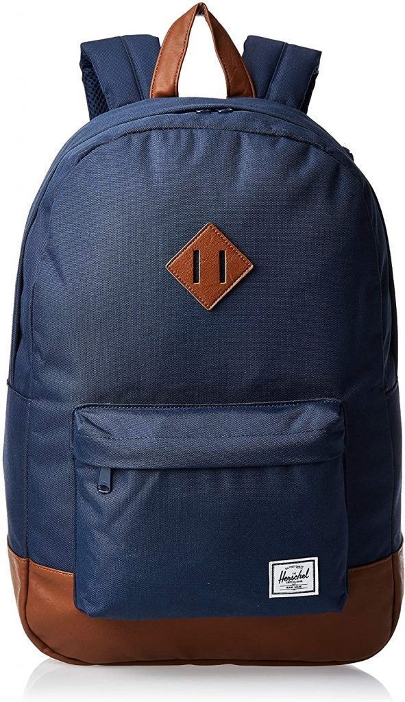 Herschel Heritage Backpack Mochila Tipo Casual, 46 cm, 21.5 Liters, Azul (Navy/Tan)
